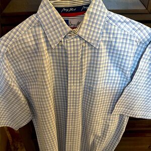 George Strait Blue Checkered Men's Shirt